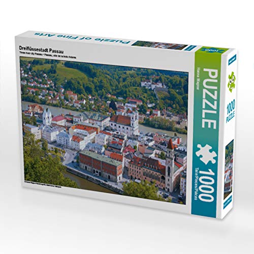 CALVENDO Puzzle Dreiflüssestadt Passau 1000 Teile Puzzle quer | 1000 Teile Lege-Größe 64 x 48 cm Foto-Puzzle für glückliche Stunden von CALVENDO