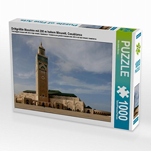 CALVENDO Puzzle Drittgrößte Moschée mit 200 m hohem Minarett, Casablanca 1000 Teile Lege-Größe 64 x 48 cm Foto-Puzzle Bild von Nicolette Berns CALVENDO Puzzle Drittgrößte Moschée mit 200 m hohem Minarett, Casablanca 1000 Teile Lege-Größe 64 x 48 cm Foto-Puzzle Bild von Nicolette Berns von CALVENDO