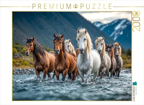 CALVENDO Puzzle Durch den Bach zur nächsten Weide | 2000 Teile Lege-Größe 90 x 67 cm Foto-Puzzle für glückliche Stunden CALVENDO Puzzle Durch den Bach zur nächsten Weide | 2000 Teile Lege-Größe 90 x 67 cm Foto-Puzzle für glückliche Stunden von CALVENDO