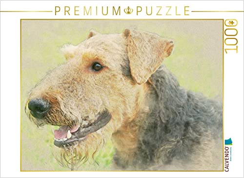 CALVENDO Puzzle EIN Motiv aus dem Kalender Airedale Terrier 2017 1000 Teile Puzzle quer | Lege-Größe cm Foto-Puzzle für glückliche Stunden von CALVENDO