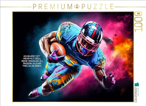 CALVENDO Puzzle EIN Motiv aus dem Kalender American Football und Motivation | 1000 Teile Lege-Größe 64 x 48 cm Foto-Puzzle für glückliche Stunden von CALVENDO