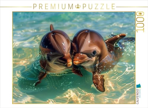 CALVENDO Puzzle EIN Motiv aus dem Kalender Delfinglück | 1000 Teile Lege-Größe 64 x 48 cm Foto-Puzzle für glückliche Stunden von CALVENDO