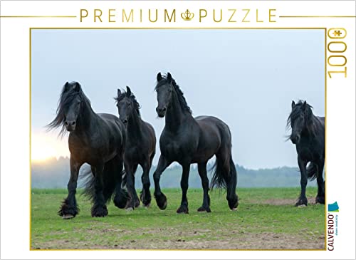 CALVENDO Puzzle EIN Motiv aus dem Kalender Friesen - stolze Giganten 1000 Teile Puzzle quer | 1000 Teile Lege-Größe 64 x 48 cm Foto-Puzzle für glückliche Stunden von CALVENDO