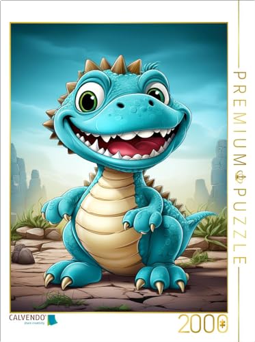 CALVENDO Puzzle EIN Motiv aus dem Kalender Happy Dinos | 2000 Teile Lege-Größe 67 x 90 cm Foto-Puzzle für glückliche Stunden von CALVENDO