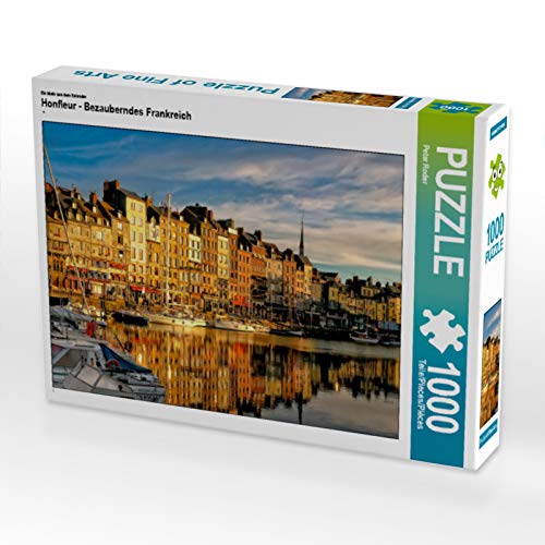 CALVENDO Puzzle EIN Motiv aus dem Kalender Honfleur - Bezauberndes Frankreich 1000 Teile Puzzle quer | 1000 Teile Lege-Größe 64 x 48 cm Foto-Puzzle für glückliche Stunden von CALVENDO
