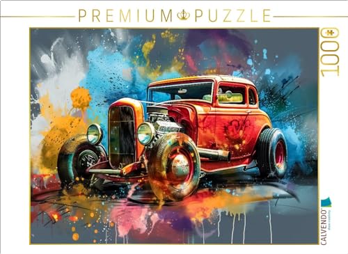 CALVENDO Puzzle EIN Motiv aus dem Kalender Hot Road - Oldtimer durch eine KI im neuen Gewand | 1000 Teile Lege-Größe 64 x 48 cm Foto-Puzzle für glückliche Stunden CALVENDO Puzzle EIN Motiv aus dem Kalender Hot Road - Oldtimer durch eine KI im neuen Gewand | 1000 Teile Lege-Größe 64 x 48 cm Foto-Puzzle für glückliche Stunden von CALVENDO