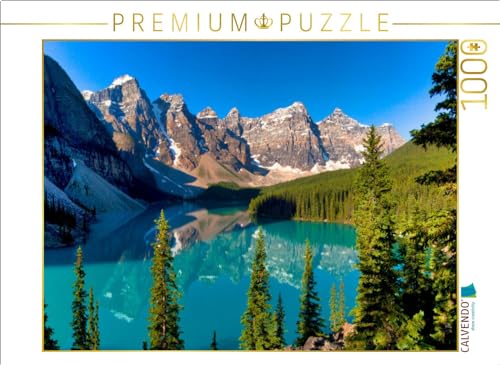 CALVENDO Puzzle EIN Motiv aus dem Kalender Moraine Lake, Alberta/Kanada | 1000 Teile Lege-Größe 64 x 48 cm Foto-Puzzle für glückliche Stunden von CALVENDO