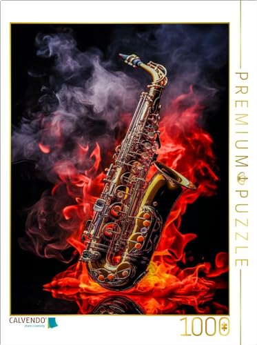 CALVENDO Puzzle EIN Motiv aus dem Kalender Musik on Fire | 1000 Teile Lege-Größe 64 x 48 cm Foto-Puzzle für glückliche Stunden von CALVENDO