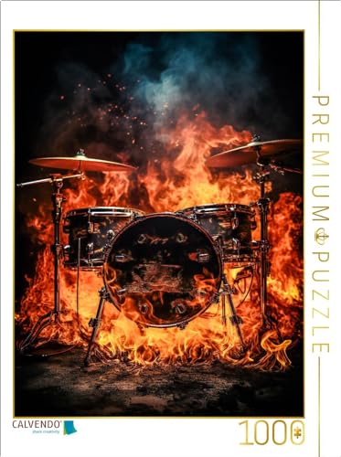 CALVENDO Puzzle EIN Motiv aus dem Kalender Musik on Fire | 1000 Teile Lege-Größe 64 x 48 cm Foto-Puzzle für glückliche Stunden von CALVENDO