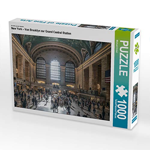 CALVENDO Puzzle EIN Motiv aus dem Kalender New York – Von Brooklyn zur Grand Central Station | 1000 Teile Lege-Größe 64 x 48 cm Foto-Puzzle für glückliche Stunden von CALVENDO