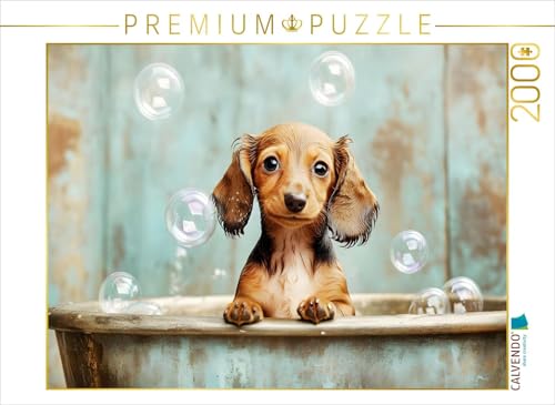 CALVENDO Puzzle EIN Motiv aus dem Kalender Plitsch, Platsch, tierisch nass | 2000 Teile Lege-Größe 90 x 67 cm Foto-Puzzle für glückliche Stunden von CALVENDO