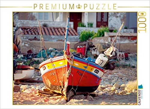 CALVENDO Puzzle EIN Motiv aus dem Kalender Portugal, traditionelle Fischerboote 1000 Teile Puzzle quer | 1000 Teile Lege-Größe 64 x 48 cm Foto-Puzzle für glückliche Stunden von CALVENDO