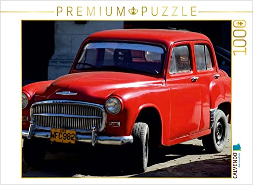 CALVENDO Puzzle EIN britischer Oldtimer der Marke Hillman auf Kuba 1000 Teile Puzzle quer | 1000 Teile Lege-Größe 64 x 48 cm Foto-Puzzle für glückliche Stunden von CALVENDO