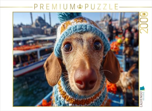 CALVENDO Puzzle EIN neugieriger Dackel erkundet Istanbul - das perfekte Hundepuzzle für alle, die Dackel lieben. | 2000 Teile Lege-Größe 90 x 67 cm Foto-Puzzle für glückliche Stunden von CALVENDO