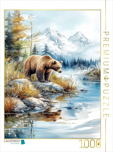 CALVENDO Puzzle EIN tierischer Bewohner Alaskas | 1000 Teile Lege-Größe 48 x 64 cm Foto-Puzzle für glückliche Stunden von CALVENDO