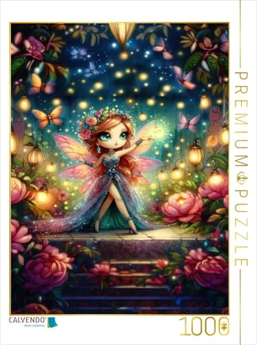 CALVENDO Puzzle Eine kleine Fee spielt mit Glühwürmchen und Schmetterlingen | 1000 Teile Lege-Größe 64 x 48 cm Foto-Puzzle für glückliche Stunden CALVENDO Puzzle Eine kleine Fee spielt mit Glühwürmchen und Schmetterlingen | 1000 Teile Lege-Größe 64 x 48 cm Foto-Puzzle für glückliche Stunden von CALVENDO