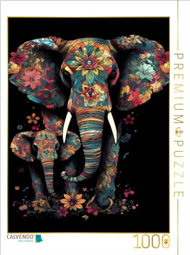 CALVENDO Puzzle Elefanten | 1000 Teile Lege-Größe 48 x 64 cm Foto-Puzzle für glückliche Stunden CALVENDO Puzzle Elefanten | 1000 Teile Lege-Größe 48 x 64 cm Foto-Puzzle für glückliche Stunden von CALVENDO