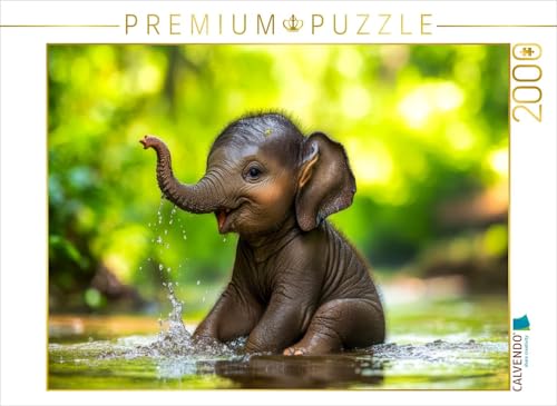 CALVENDO Puzzle Elefanten | 2000 Teile Lege-Größe 90 x 67 cm Foto-Puzzle für glückliche Stunden von CALVENDO