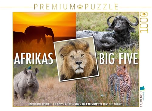 CALVENDO Puzzle EIN Motiv aus dem Kalender Emotionale Momente: Afrikas Big Five/CH-Version 1000 Teile Puzzle quer | Lege-Größe cm Foto-Puzzle für glückliche Stunden von CALVENDO
