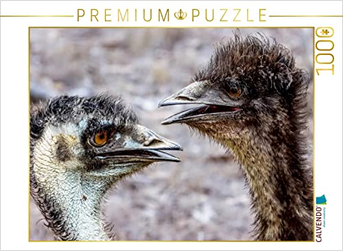 CALVENDO Puzzle Emus in den Mareeba Wetlands 1000 Teile Puzzle quer | 1000 Teile Lege-Größe 64 x 48 cm Foto-Puzzle für glückliche Stunden von CALVENDO
