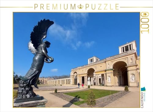CALVENDO Puzzle Engelsstatue am Orangerieschloss im Park von Schloss Sanssouci | 1000 Teile Lege-Größe 64 x 48 cm Foto-Puzzle für glückliche Stunden von CALVENDO
