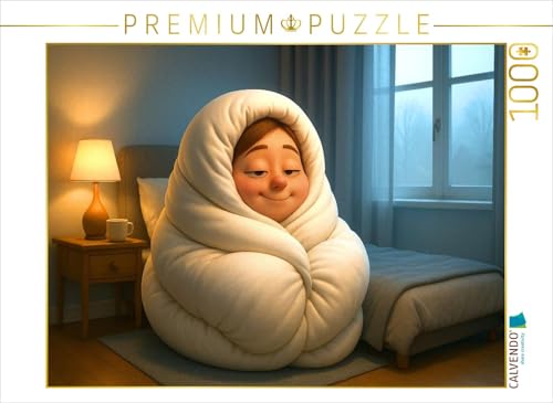 CALVENDO Puzzle Es kann für Manche Nicht warm genug Sein - Eingekuschelt in die Bettdecke | 1000 Teile Lege-Größe 64 x 48 cm Foto-Puzzle für glückliche Stunden CALVENDO Puzzle Es kann für Manche Nicht warm genug Sein - Eingekuschelt in die Bettdecke | 1000 Teile Lege-Größe 64 x 48 cm Foto-Puzzle für glückliche Stunden von CALVENDO
