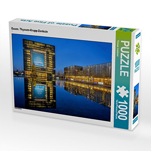CALVENDO Puzzle Essen. Thyssen-Krupp-Zentrale 1000 Teile Puzzle quer | 1000 Teile Lege-Größe 64 x 48 cm Foto-Puzzle für glückliche Stunden von CALVENDO