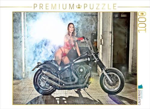 CALVENDO Puzzle Evo Softail FXST Night Train Bj.1999 mt Lia_juwel_Official | 1000 Teile Lege-Größe 64 x 48 cm Foto-Puzzle für glückliche Stunden von CALVENDO