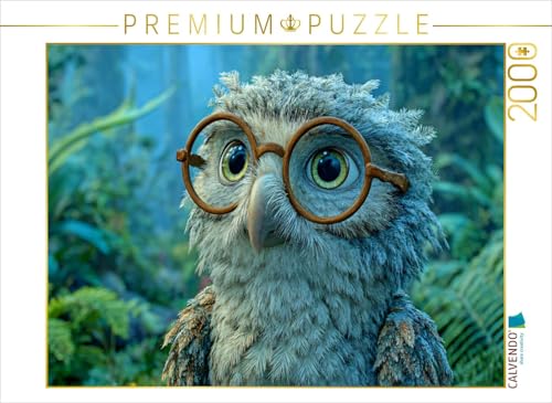 CALVENDO Puzzle Explorer-Eule | 2000 Teile Lege-Größe 90 x 67 cm Foto-Puzzle für glückliche Stunden von CALVENDO