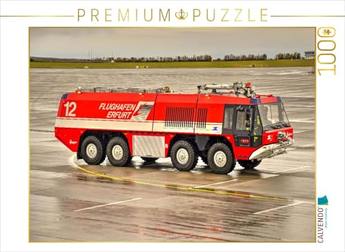 CALVENDO Puzzle FLF 60/110-11+1000P / Ziegler Z8 / Flughafen Erfurt-Weimar | 1000 Teile Lege-Größe 64 x 48 cm Foto-Puzzle für glückliche Stunden von CALVENDO