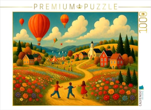 CALVENDO Puzzle Felder, Farben, Heißluftballons | 1000 Teile Lege-Größe 64 x 48 cm Foto-Puzzle für glückliche Stunden CALVENDO Puzzle Felder, Farben, Heißluftballons | 1000 Teile Lege-Größe 64 x 48 cm Foto-Puzzle für glückliche Stunden von CALVENDO