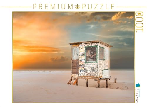 CALVENDO Puzzle Fernglas mit Blick aufs Meer | 1000 Teile Lege-Größe 64 x 48 cm Foto-Puzzle für glückliche Stunden von CALVENDO