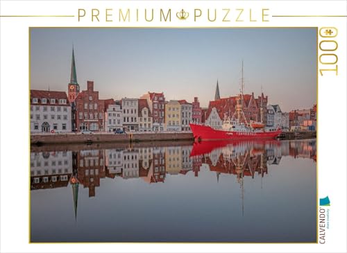 CALVENDO Puzzle Feuerschiff Fehmarnbelt an der Untertrave in Lübeck | 1000 Teile Lege-Größe 64 x 48 cm Foto-Puzzle für glückliche Stunden CALVENDO Puzzle Feuerschiff Fehmarnbelt an der Untertrave in Lübeck | 1000 Teile Lege-Größe 64 x 48 cm Foto-Puzzle für glückliche Stunden von CALVENDO