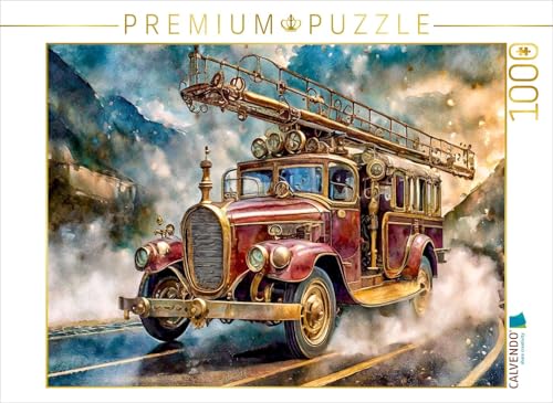CALVENDO Puzzle Feuerwehrauto | 1000 Teile Lege-Größe 64 x 48 cm Foto-Puzzle für glückliche Stunden von CALVENDO