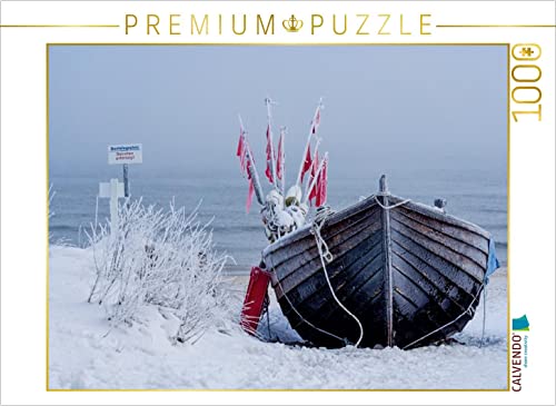 CALVENDO Puzzle Fischerboot im Schnee 1000 Teile Puzzle quer | 1000 Teile Lege-Größe 64 x 48 cm Foto-Puzzle für glückliche Stunden CALVENDO Puzzle Fischerboot im Schnee 1000 Teile Puzzle quer | 1000 Teile Lege-Größe 64 x 48 cm Foto-Puzzle für glückliche Stunden von CALVENDO