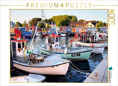 CALVENDO Puzzle Fischerboote in Niendorf 1000 Teile Lege-Größe 64 x 48 cm Foto-Puzzle Bild von Joachim Hasche von CALVENDO