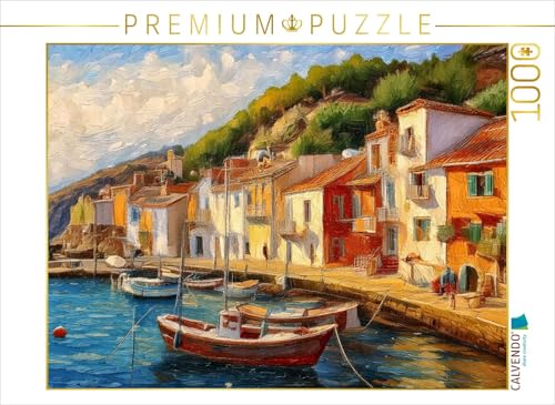 CALVENDO Puzzle Fischerdorf an einem kleinen Mittelmeerhafen | 1000 Teile Lege-Größe 64 x 48 cm Foto-Puzzle für glückliche Stunden CALVENDO Puzzle Fischerdorf an einem kleinen Mittelmeerhafen | 1000 Teile Lege-Größe 64 x 48 cm Foto-Puzzle für glückliche Stunden von CALVENDO