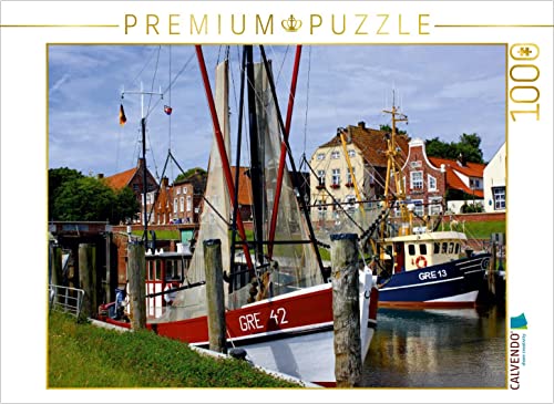 CALVENDO Puzzle Fischerhafen Greetsiel, Ostfriesland 1000 Teile Puzzle quer | Lege-Größe cm Foto-Puzzle für glückliche Stunden von CALVENDO