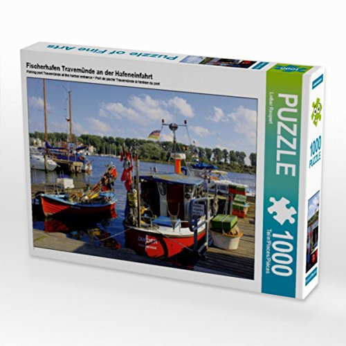 CALVENDO Puzzle Fischerhafen Travemünde an der Hafeneinfahrt 1000 Teile Lege-Größe 64 x 48 cm Foto-Puzzle Bild von Lothar Reupert von CALVENDO