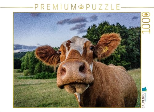CALVENDO Puzzle Fleckvieh | Lege-Größe cm Foto-Puzzle für glückliche Stunden von CALVENDO
