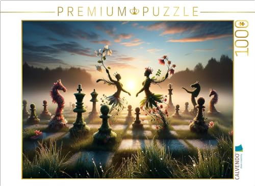 CALVENDO Puzzle Florales Schachballett im Morgenlicht | 1000 Teile Lege-Größe 64 x 48 cm Foto-Puzzle für glückliche Stunden von CALVENDO