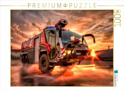 CALVENDO Puzzle Flugfeldlöschfahrzeug Flughafen Braunschweig/Wolfsburg | Lege-Größe cm Foto-Puzzle für glückliche Stunden von CALVENDO