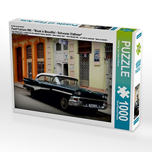 CALVENDO Puzzle Ford Fairlane 500 - EIN Motiv aus dem Kalender Black is Beautiful - Schwarze Oldtimer 1000 Teile Puzzle quer | 1000 Teile Lege-Größe 64 x 48 cm Foto-Puzzle für glückliche Stunden CALVENDO Puzzle Ford Fairlane 500 - EIN Motiv aus dem Kalender Black is Beautiful - Schwarze Oldtimer 1000 Teile Puzzle quer | 1000 Teile Lege-Größe 64 x 48 cm Foto-Puzzle für glückliche Stunden von CALVENDO