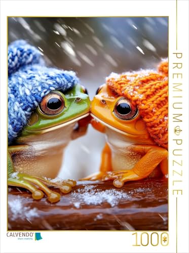 CALVENDO Puzzle Frösche | 1000 Teile Lege-Größe 48 x 64 cm Foto-Puzzle für glückliche Stunden von CALVENDO