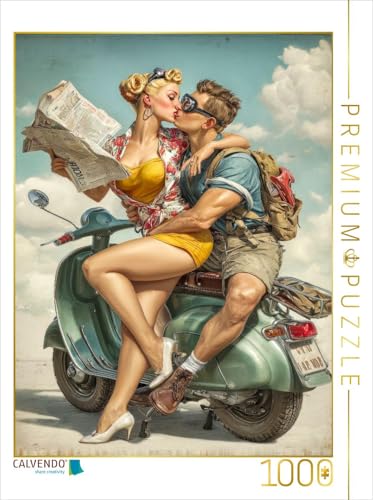 CALVENDO Puzzle Für den Rollerfahrer - EIN heißes Küsschen | 1000 Teile Lege-Größe 48 x 64 cm Foto-Puzzle für glückliche Stunden CALVENDO Puzzle Für den Rollerfahrer - EIN heißes Küsschen | 1000 Teile Lege-Größe 48 x 64 cm Foto-Puzzle für glückliche Stunden von CALVENDO