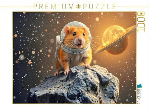 CALVENDO Puzzle Galaktisch süß – EIN Hamster auf großer Mission! | 1000 Teile Lege-Größe 64 x 48 cm Foto-Puzzle für glückliche Stunden von CALVENDO