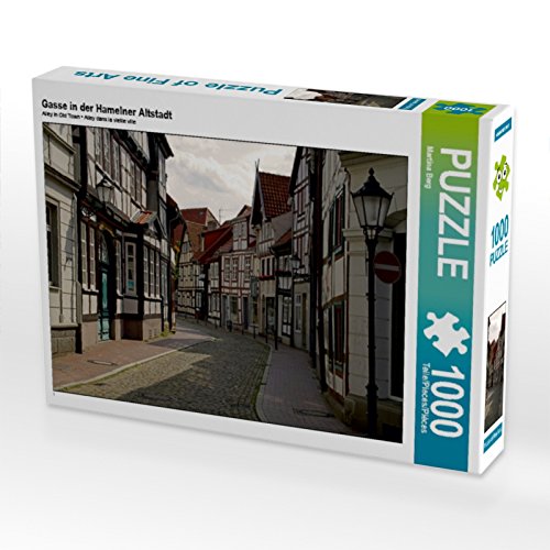 CALVENDO Puzzle Gasse in der Hamelner Altstadt 1000 Teile Puzzle quer | 1000 Teile Lege-Größe 64 x 48 cm Foto-Puzzle für glückliche Stunden von CALVENDO