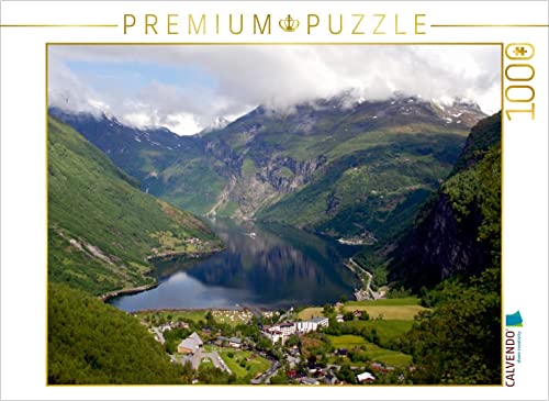 CALVENDO Puzzle Geiranger Fjord, Norwegen 1000 Teile Puzzle quer | 1000 Teile Lege-Größe 64 x 48 cm Foto-Puzzle für glückliche Stunden von CALVENDO