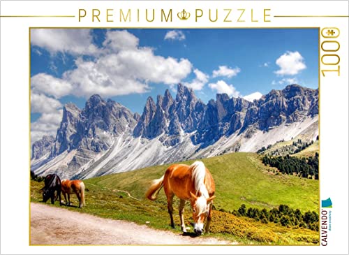 CALVENDO Puzzle Geisler Spitzen Nordwände von der Raschötzalpe - Gröden 1000 Teile Puzzle quer | 1000 Teile Lege-Größe 64 x 48 cm Foto-Puzzle für glückliche Stunden von CALVENDO
