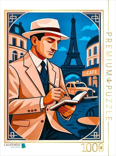 CALVENDO Puzzle George Gershwin in Paris | 1000 Teile Lege-Größe 48 x 64 cm Foto-Puzzle für glückliche Stunden von CALVENDO